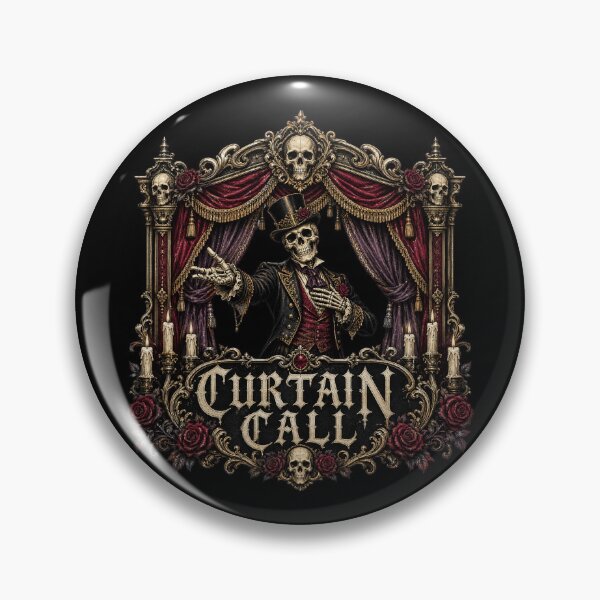 Item preview, HALLOWEEN Curtain Call – Dark Theater Gothic Sticker designed and sold by Uglyandcute.