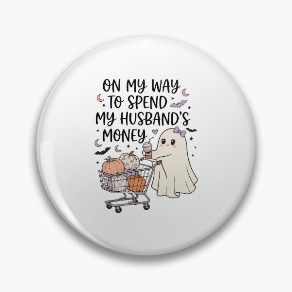 Item preview, Funny Ghost Shopping Halloween Humor designed and sold by phoebelevine.