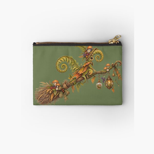 Item preview, Cottagecore Fern Frond on Broomstick Watercolor Art – Whimsical Halloween Print designed and sold by MagicMakerPh.