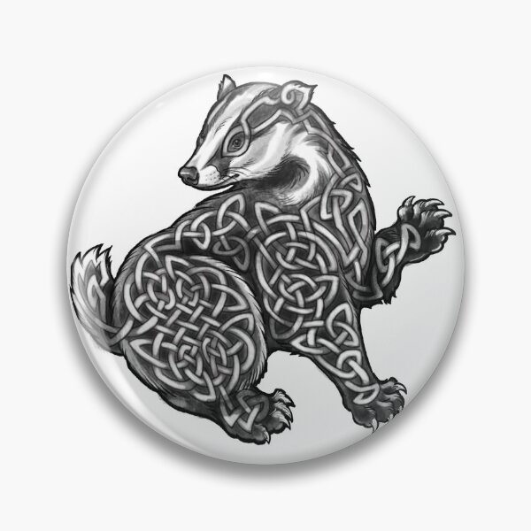 Item preview, Knotwork badger designed and sold by Paula Stirland.