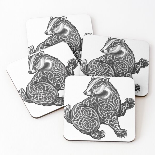Item preview, Knotwork badger designed and sold by Paula Stirland.