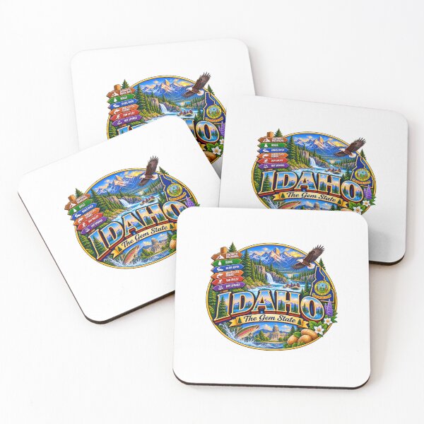 Item preview, Idaho Gem State Mountain Travel Doodle designed and sold by Awarrie.