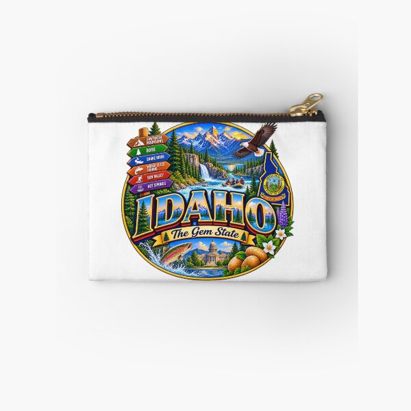 Item preview, Idaho Gem State Mountain Travel Doodle designed and sold by Awarrie.