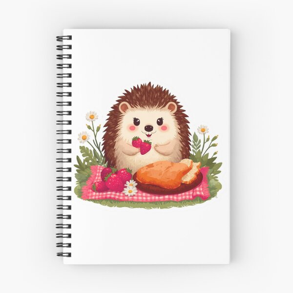 Item preview, Hedgehog Strawberry Picnic in a Meadow designed and sold by Pandey14.