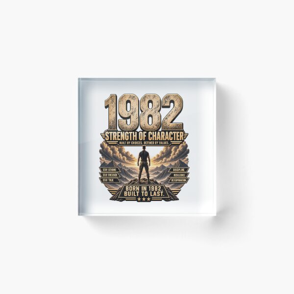 Item preview, Born in 1982 Strength of Character designed and sold by JMDG Studio.