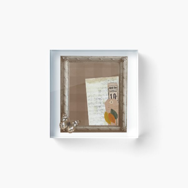 Item preview, Vintage Fall Ephemera Frame with Butterfly designed and sold by PapercutandSuch.