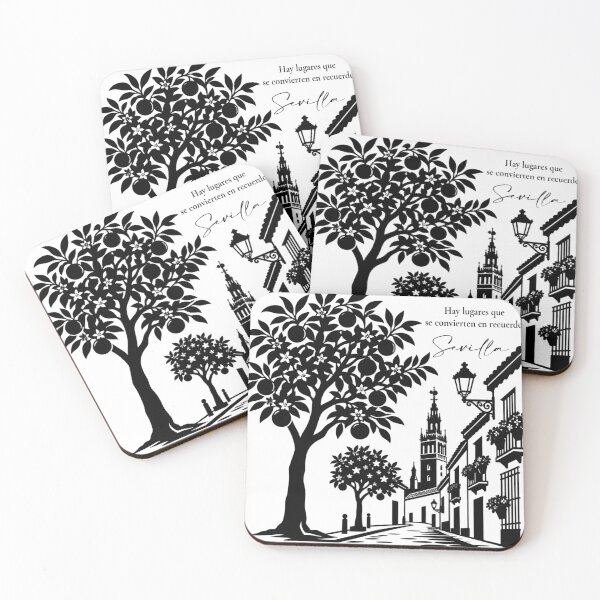 Item preview, Sevilla en Blanco y Negro – Naranjo y Giralda designed and sold by TrazoLibreCo7.