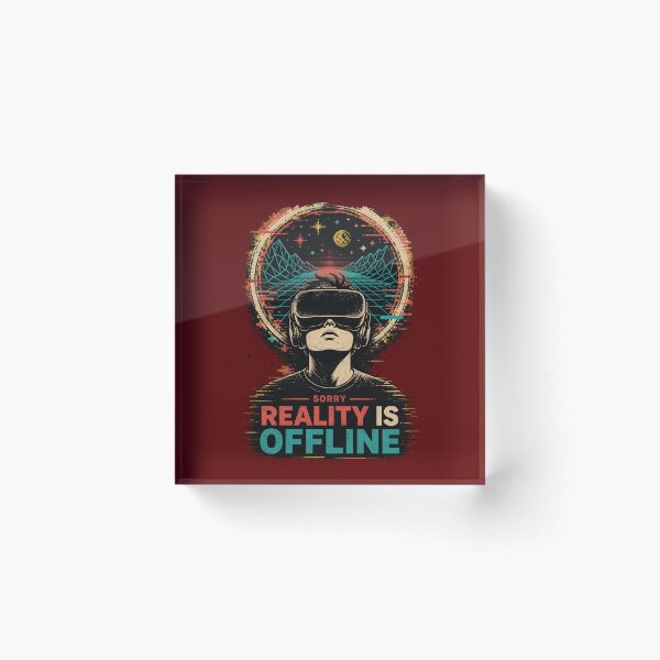 Item preview, Reality is Offline: VR Gamer – Funny Gaming Tech Design designed and sold by SVox.