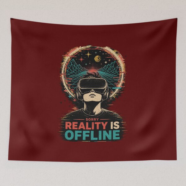 Item preview, Reality is Offline: VR Gamer – Funny Gaming Tech Design designed and sold by SVox.