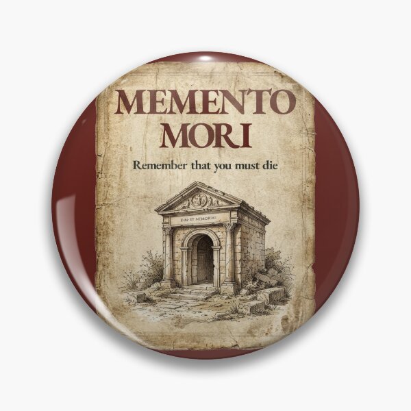 Item preview, Memento Mori - Vintage Distressed Stoic Quote - Roman Red Version designed and sold by Stoic Core.