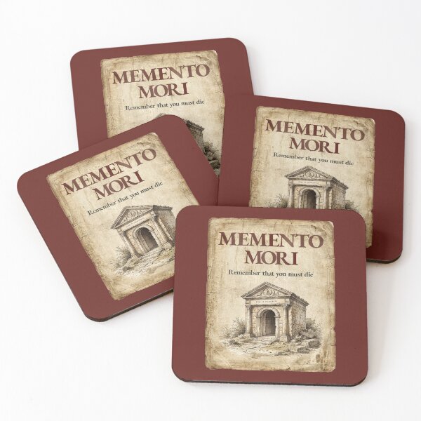 Item preview, Memento Mori - Vintage Distressed Stoic Quote - Roman Red Version designed and sold by Stoic Core.