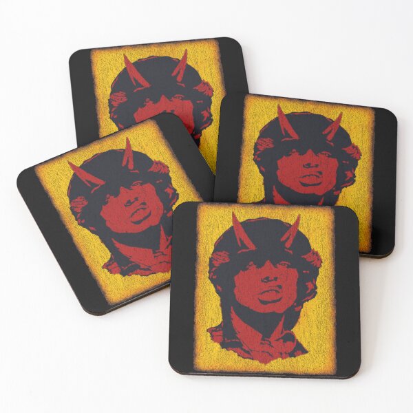Item preview, Hard Rock Devil Horns Yellow Vintage Poster Graphic Art designed and sold by surmind.