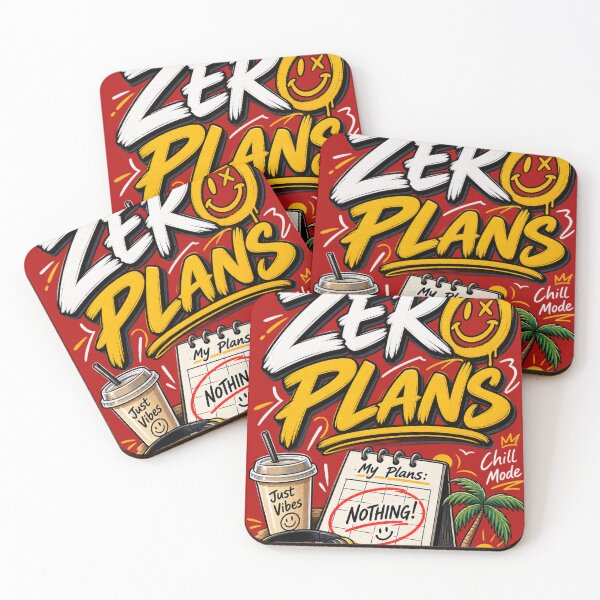 Item preview, Zero Plans – Funny Lazy Weekend Meme Design designed and sold by VasiArtLab.