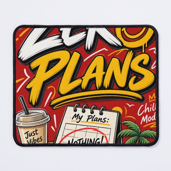 Item preview, Zero Plans – Funny Lazy Weekend Meme Design designed and sold by VasiArtLab.