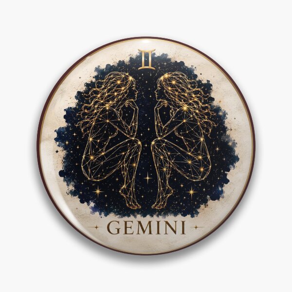 Item preview, Gemini Celestial Twins Constellation Astrology designed and sold by MythicMood.