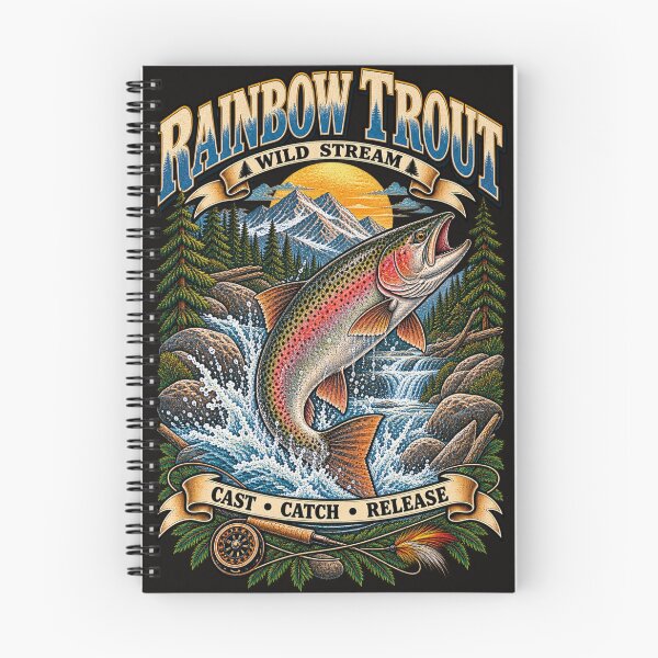 Item preview, Rainbow Trout Wild Stream designed and sold by KrungiT Design .
