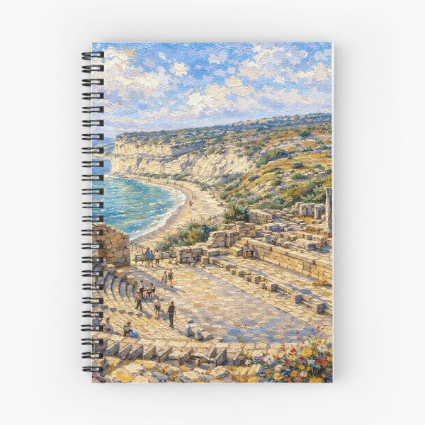 Item preview, A painting of Kourion, Cyprus – A Beautiful City in Europe. designed and sold by GalleryKauffeld.