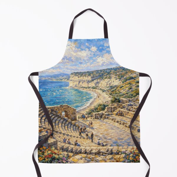 Item preview, A painting of Kourion, Cyprus – A Beautiful City in Europe. designed and sold by GalleryKauffeld.