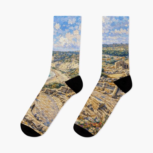 Item preview, A painting of Kourion, Cyprus – A Beautiful City in Europe. designed and sold by GalleryKauffeld.
