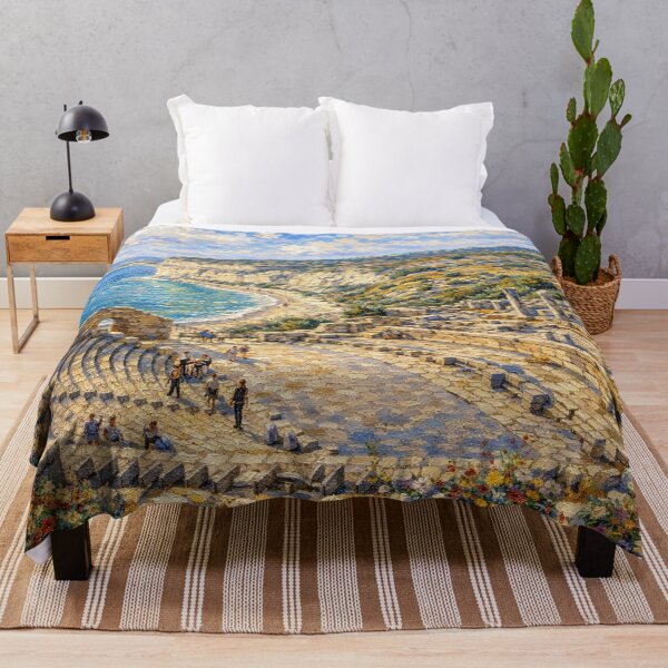 Item preview, A painting of Kourion, Cyprus – A Beautiful City in Europe. designed and sold by GalleryKauffeld.
