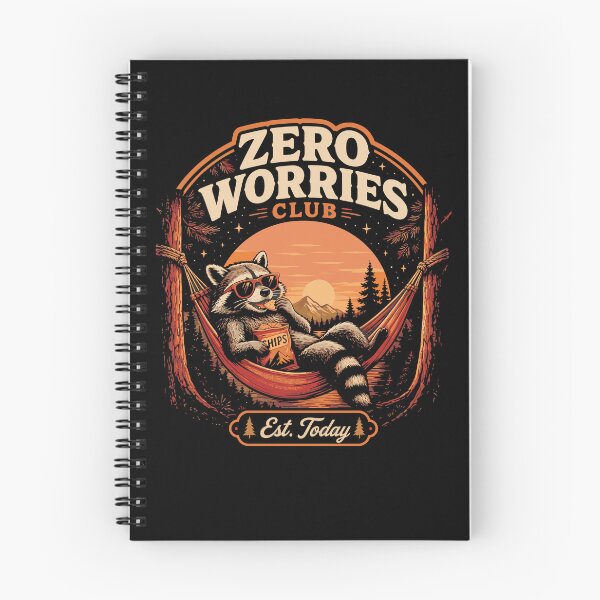 Item preview, Zero Worries Club Raccoon Design designed and sold by RDGNR.