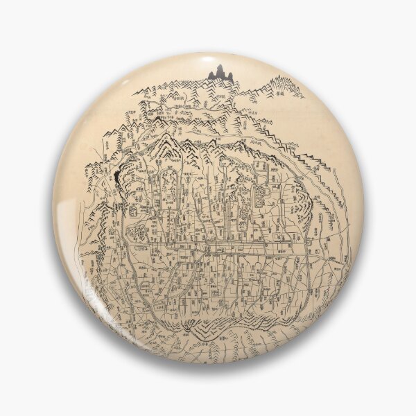 Item preview, Old Seoul Map from the Joseon Dynasty Korean Vintage Wall Art designed and sold by allpalgo.
