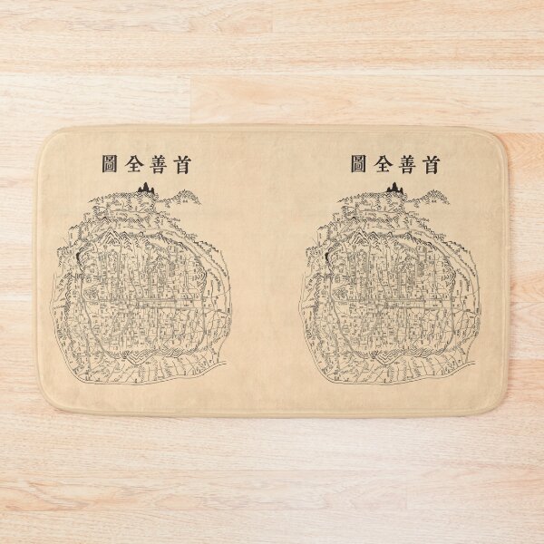 Item preview, Old Seoul Map from the Joseon Dynasty Korean Vintage Wall Art designed and sold by allpalgo.