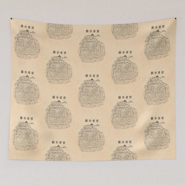 Item preview, Old Seoul Map from the Joseon Dynasty Korean Vintage Wall Art designed and sold by allpalgo.