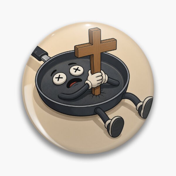 Item preview, Deadpan – Funny Dead Frying Pan Pun designed and sold by Pop, Culture and Stuff.