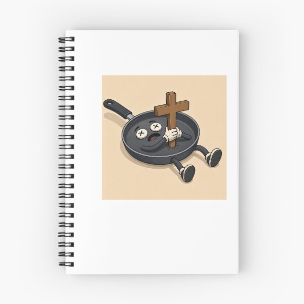 Item preview, Deadpan – Funny Dead Frying Pan Pun designed and sold by Pop, Culture and Stuff.