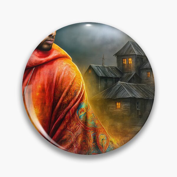 Item preview, Mysterious Man in Enigmatic Landscape at Dusk designed and sold by Artessie.