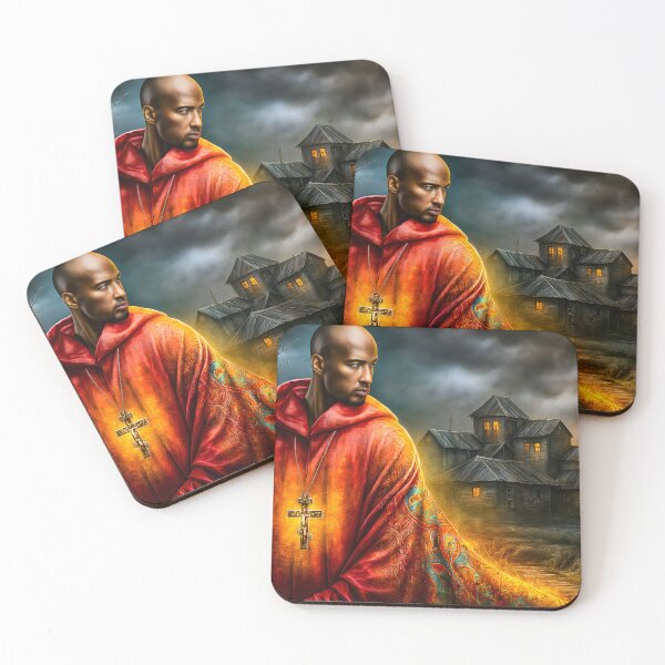 Item preview, Mysterious Man in Enigmatic Landscape at Dusk designed and sold by Artessie.
