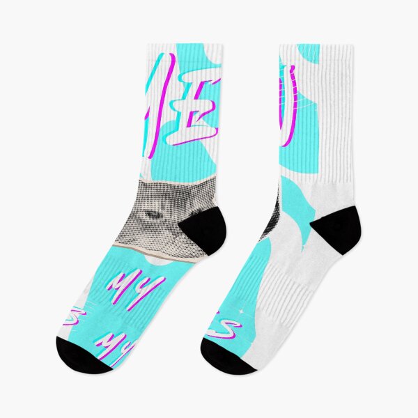 Item preview, Meow My Cat Is My Boss Retro Cyan Cat Design designed and sold by ReGenDx.