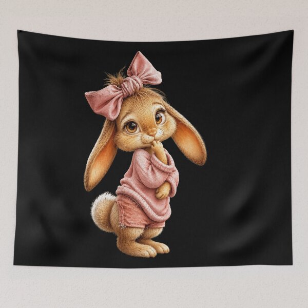 Item preview, Cute Bunny in Pink designed and sold by GRFORA.
