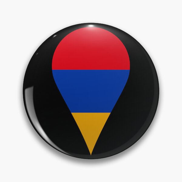 Item preview, Armenia Flag Location Pin Map Marker | Armenian Destination GPS Icon designed and sold by NTGUILTY.