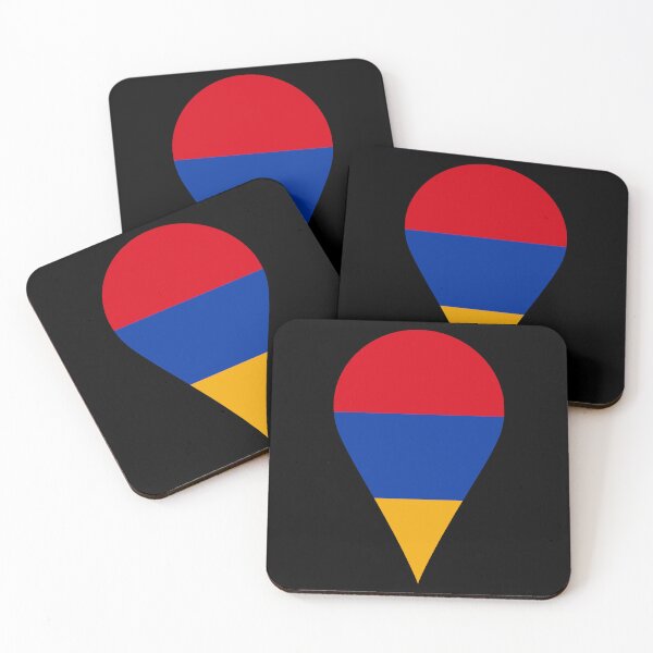 Item preview, Armenia Flag Location Pin Map Marker | Armenian Destination GPS Icon designed and sold by NTGUILTY.