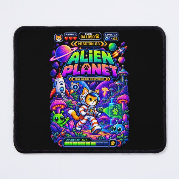 Item preview, Cat Astronaut Mission 03 – Alien Planet designed and sold by BYVOK.