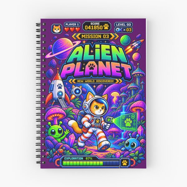 Item preview, Cat Astronaut Mission 03 – Alien Planet designed and sold by BYVOK.