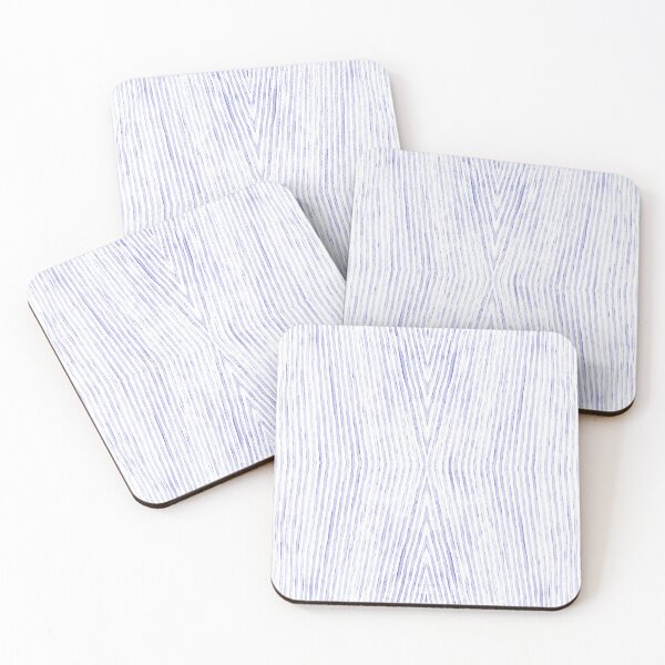 Item preview, Blue watercolor line pattern on white background in x designed and sold by AbbyLedGar.