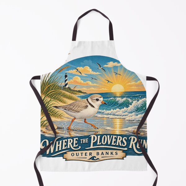 Item preview, Where the Plovers Run – Outer Banks Piping Plover designed and sold by Past in Threads.