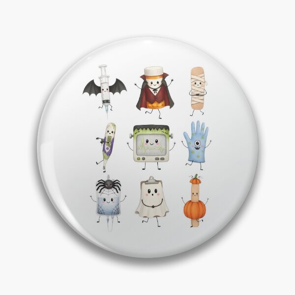 Item preview, Cute Spooky Healthcare Characters Collection designed and sold by RDGNR.