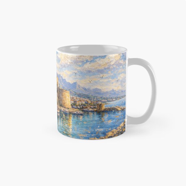 Item preview, A painting of Kyrenia Castle, Cyprus – A Beautiful City in Europe. designed and sold by GalleryKauffeld.