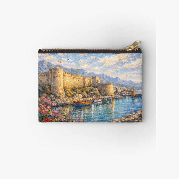 Item preview, A painting of Kyrenia Castle, Cyprus – A Beautiful City in Europe. designed and sold by GalleryKauffeld.