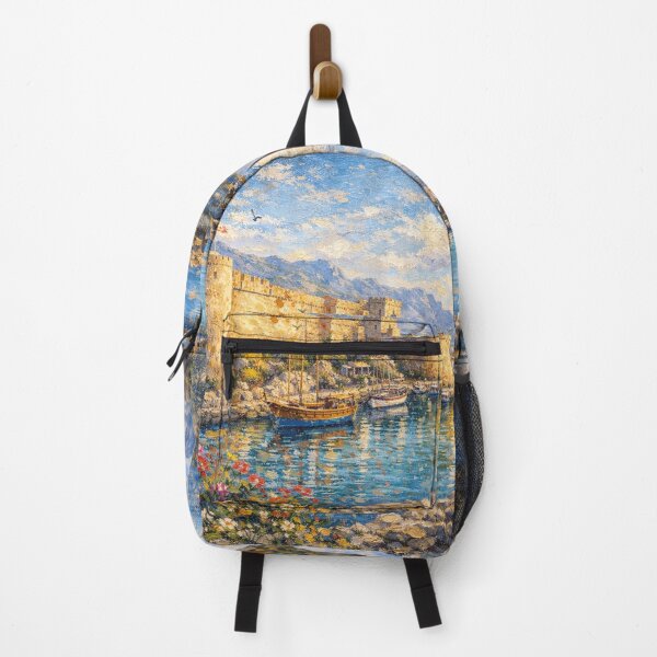 Item preview, A painting of Kyrenia Castle, Cyprus – A Beautiful City in Europe. designed and sold by GalleryKauffeld.