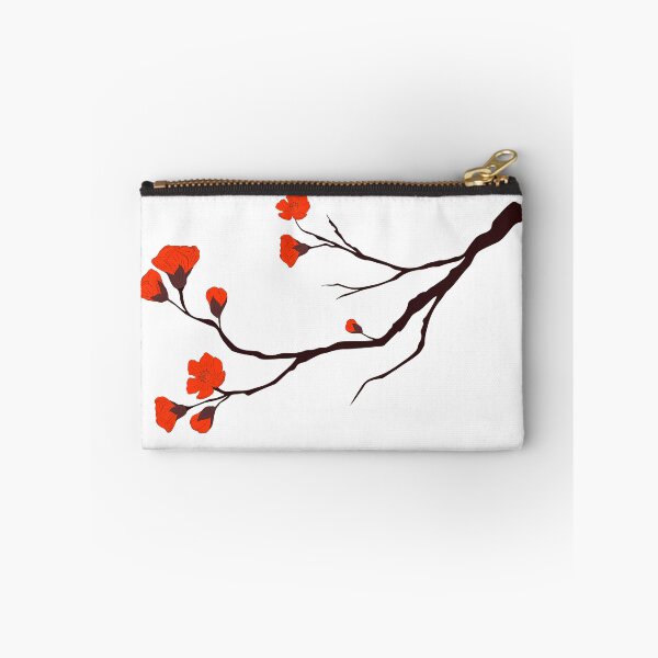 Item preview, Chinese Red Blossoms – Traditional Floral Tree Branch Illustration designed and sold by EmeraldeaArt.