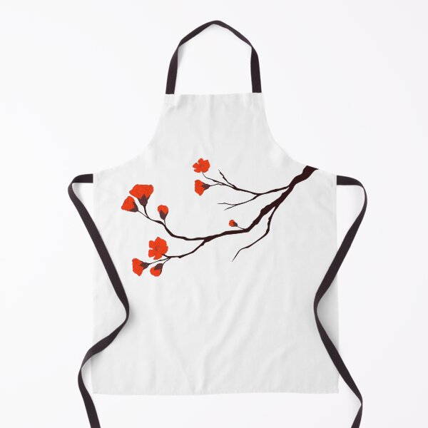 Item preview, Chinese Red Blossoms – Traditional Floral Tree Branch Illustration designed and sold by EmeraldeaArt.