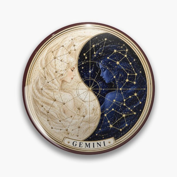 Item preview, Gemini Celestial Twins Constellation Astrology designed and sold by MythicMood.