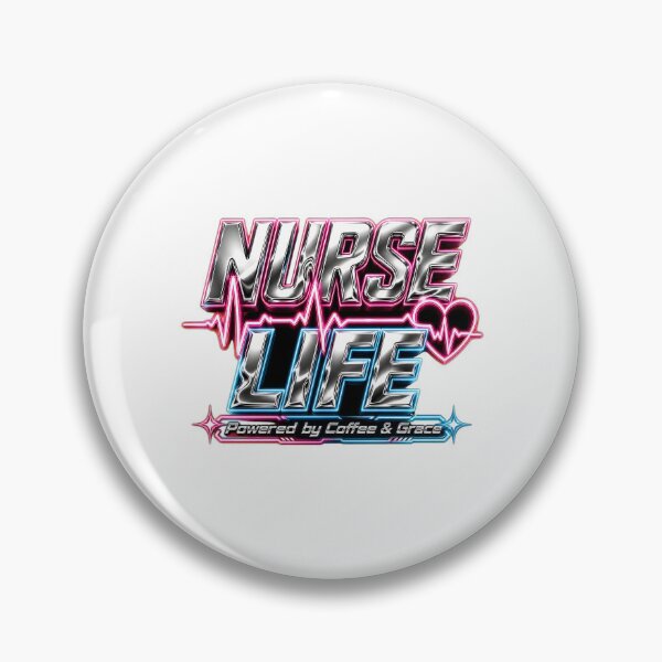 Item preview, Nurse Life Y2K Metallic Chrome Heartbeat designed and sold by Kaikab007.