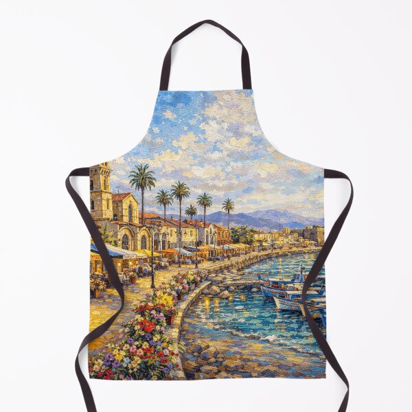 Item preview, A painting of Larnaca, Cyprus – A Beautiful City in Europe. designed and sold by GalleryKauffeld.