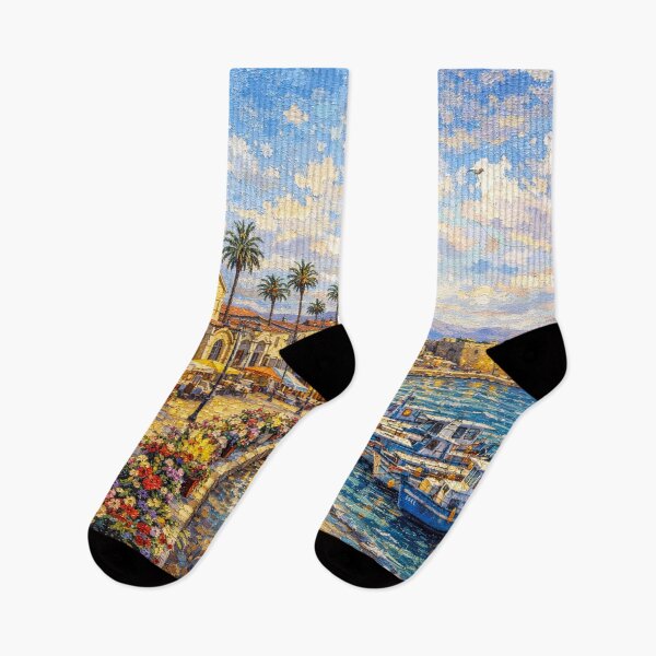 Item preview, A painting of Larnaca, Cyprus – A Beautiful City in Europe. designed and sold by GalleryKauffeld.